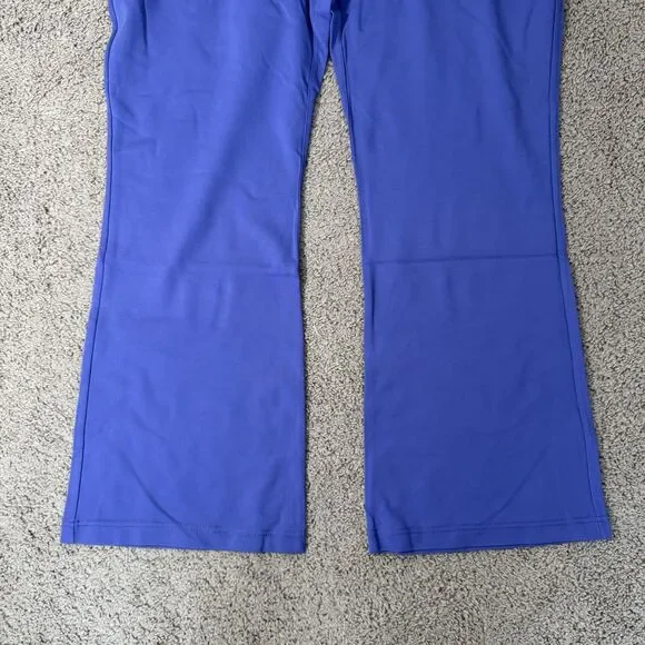 Betabrand Vibrant Blue Flare Pants - Picture 4 of 10